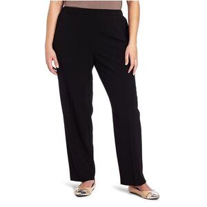 Briggs New York Plus Size Pull-On Dress Pants in Black, Professional, Size 18